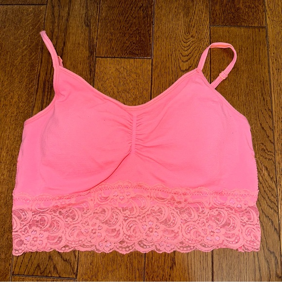 Padded neon lace bralette - Picture 1 of 5